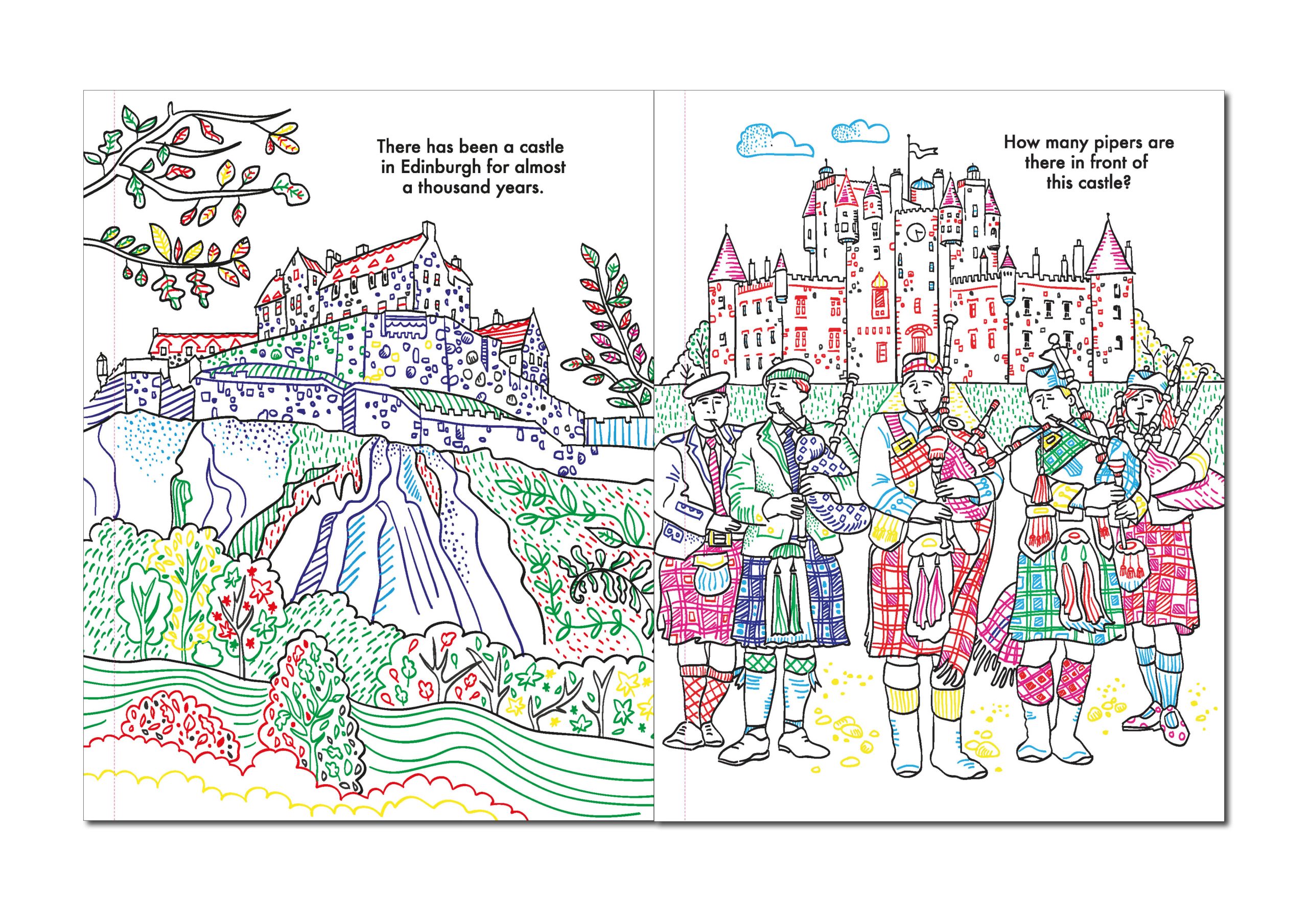 Scottish Castles: Magic Painting Book - Image 2