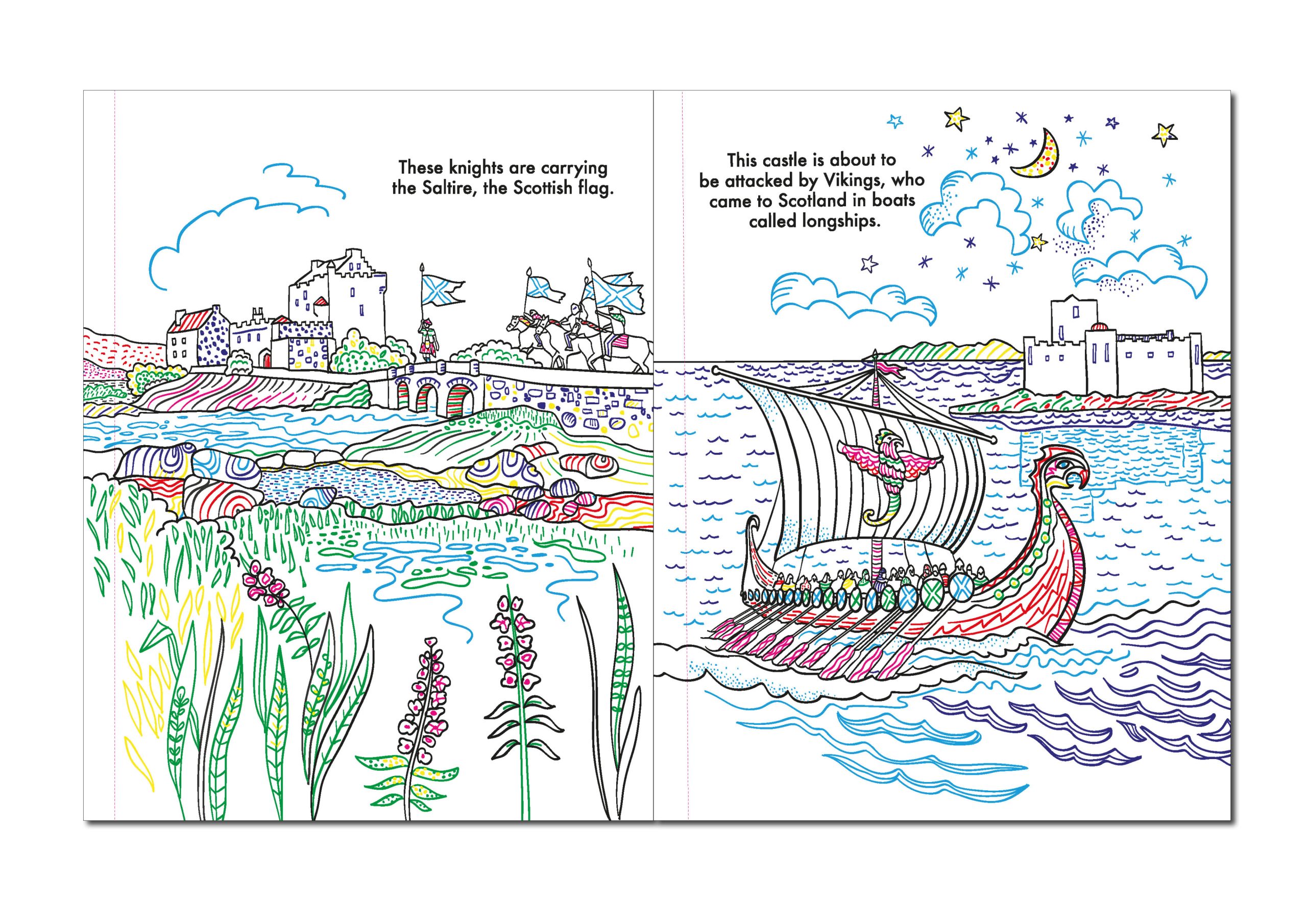 Scottish Castles: Magic Painting Book - Image 3